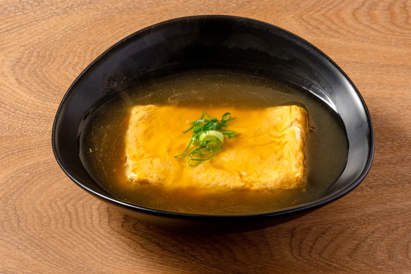 沖縄ソバ出汁を使ったあんかけ玉子焼き